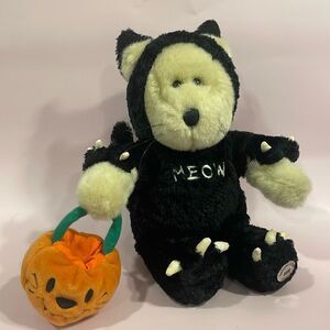 Starbucks 2002 Halloween 10" Inch Bearista Bear in Black Cat Meow Costume EUC